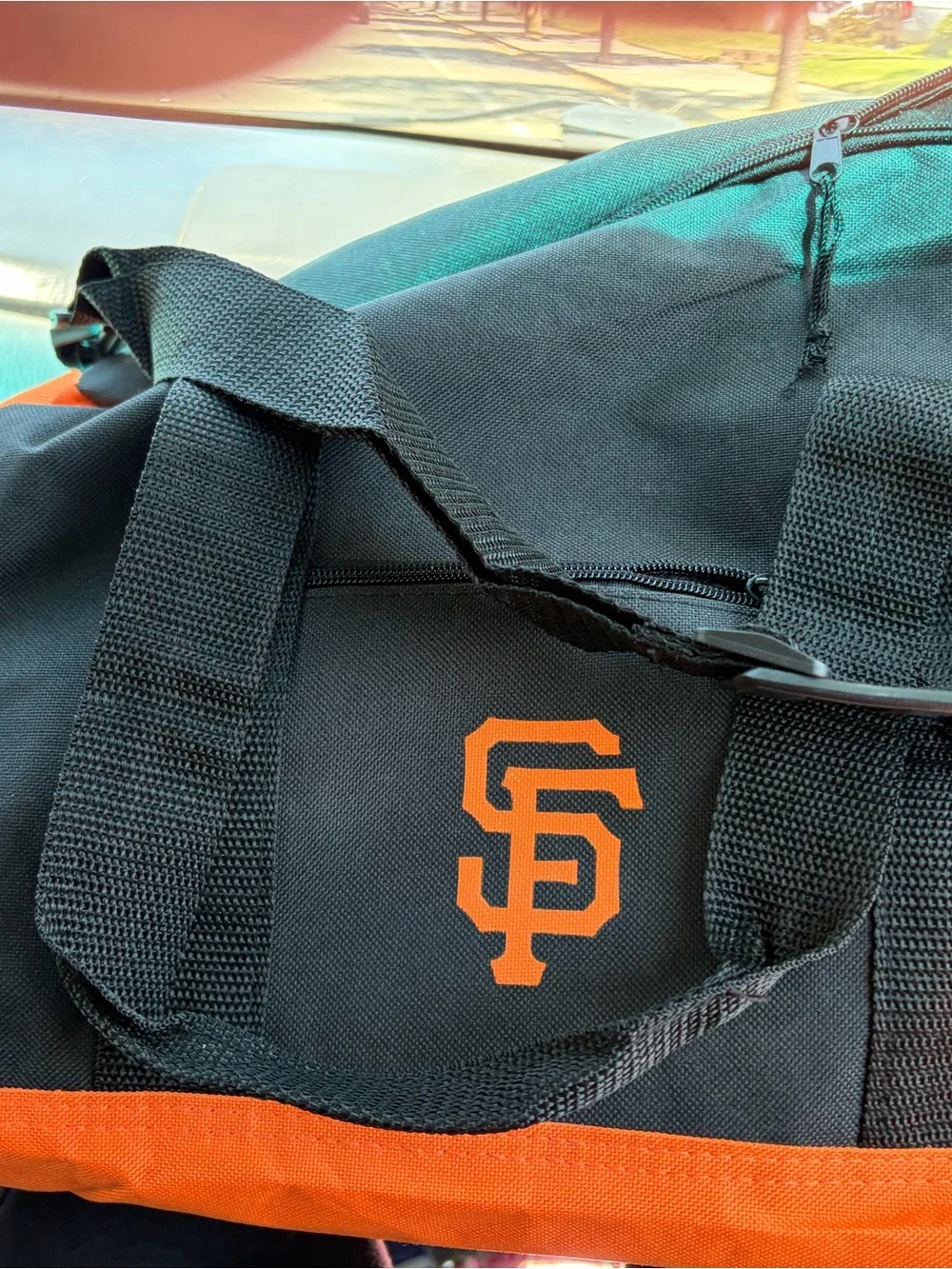 MLB San Francisco Giants Black and Orange Duffel Bag